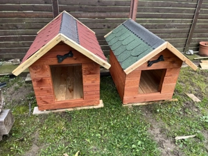 Cuști căței cu pereții dubli din lambriu  - imagine 3