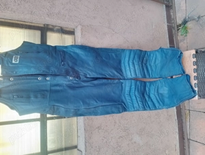 Vând pantalon- salopeta(piele)  moto - imagine 2