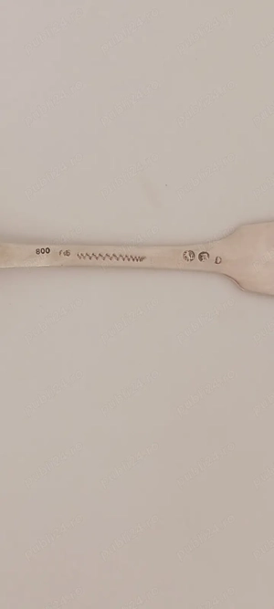 Vand lingura veche argint stantata 