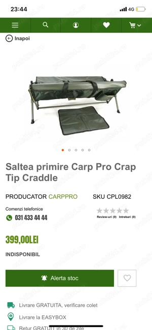 Vand saltea de primire Carp pro noua