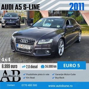 Audi A5 S-Line 2.0 TDI  - imagine 4