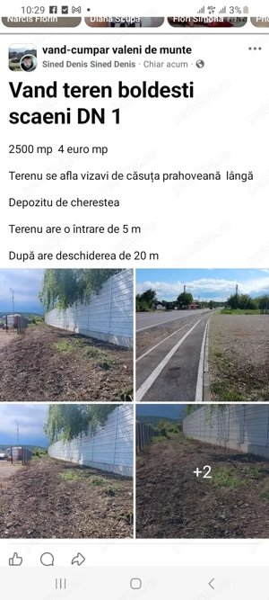 Vand teren boldesti scaeni DN 1 ...2500mp 4 euro 