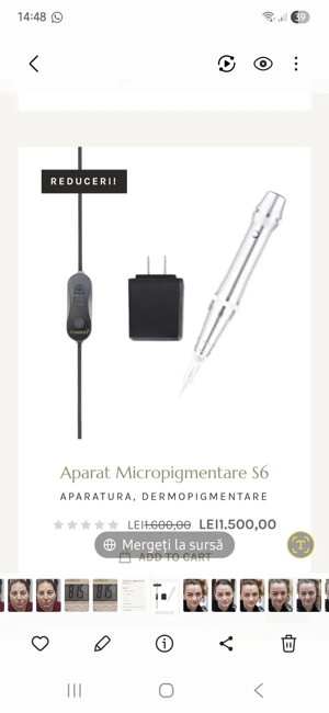 Aparat micropigmentare cosmetica si medicala.