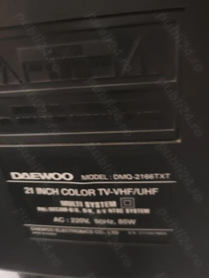 Vand TV color, marca DAEWOO, model vechi, fără telecomanda  - imagine 3