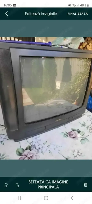 Vand TV color, marca DAEWOO, model vechi, fără telecomanda  - imagine 2
