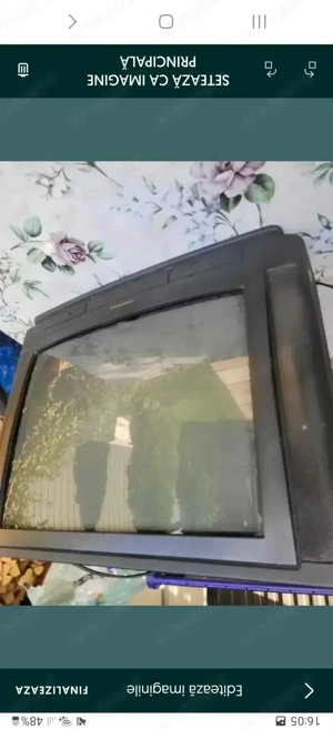 Vand TV color, marca DAEWOO, model vechi, fără telecomanda  - imagine 4