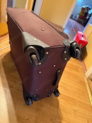 valiza pe roti ca noua mar,medie inalta de 66cm  - imagine 3