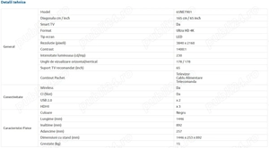 Televizor LED NEI 165 cm (65") 65NE7901, Ultra HD 4K, Smart TV, WiFi, GARANTIE 2 ANI! - imagine 5