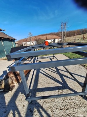 Masă vibrantă 2x1m pavaje , gard beton, cruci - imagine 2