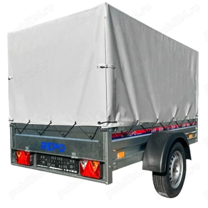 Remorca Repo 2050 x 1150 x 1150 cu prelata, ca noua, inmatriculata - imagine 2