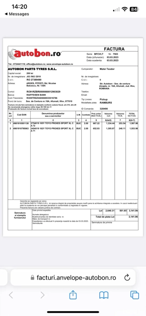 Anvelope vara TOYO 245 45 19  