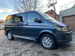 VW Transporter 2L-150CP, an 2019, 9 locuri, cutie automata, clima fata spate - imagine 3
