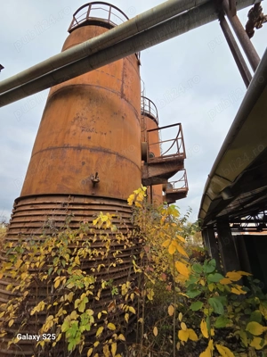 Rezevor vertical metalic cu serpentina exterioara de incalzire