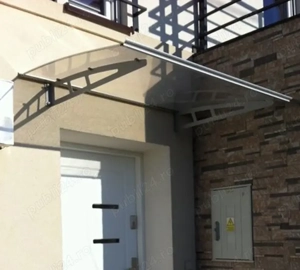 MAPROFI Copertină VIVIEN PRO Alu+Plexiglas de ușă