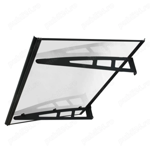 MAPROFI Copertină VIVIEN PRO Alu+Plexiglas de ușă - imagine 5