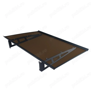 MAPROFI Copertină VIVIEN PRO Alu+Plexiglas de ușă - imagine 2