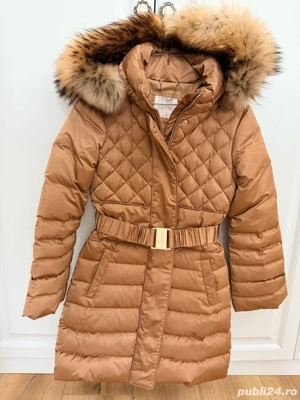 Guess Geacă din puf Lolie W2BL61 WEX52 Maro Regular Fit XS