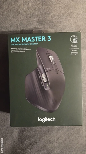 Vand mouse wireless Logitech MX Master 3, Negru Grafit