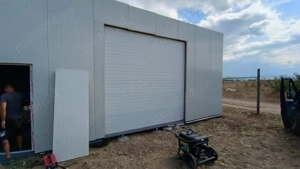 Usa de garaj alba sectionala 