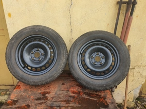 Vând 2 jante tabla pe R15 octavia 2. - imagine 2