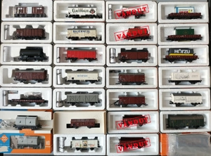 Vagoane marfa trenulet electric H0 Roco