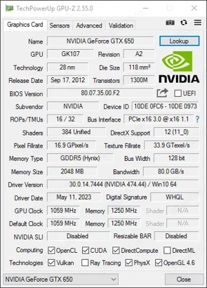 Placa video nVidia GeForce - Inno3D GTX 650 2 GB GDDR5 128 bit - imagine 3