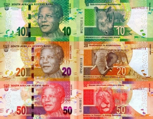 Lot 7 bancnote Africa de sud 2013-2023