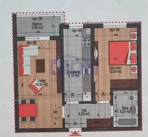 Splaiul Unirii vav Asmita Gardens, 2020, 54mp, - imagine 2