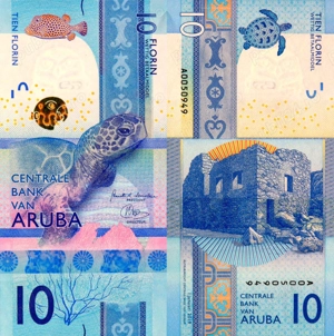 Bancnota 10 Florin Aruba UNC