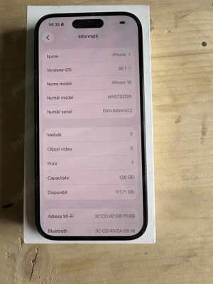 Iphone 16 Black 128 GB - imagine 4