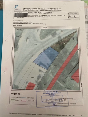 Teren intravilan cu super vad comercial.