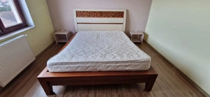 Vand pat dublu cu saltea 