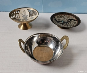 Lot fructiere-boluri din bronz-inox (cuprat)