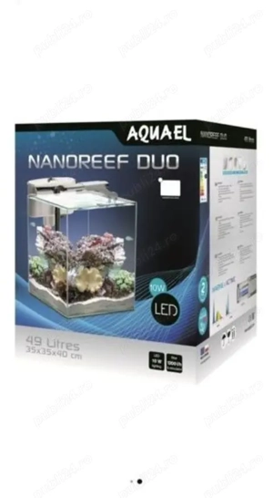 Acvariu apa dulce   sarata Aquael Nano Reef 35 Duo White - imagine 2