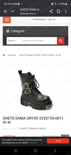 Vând ghete dama otter 