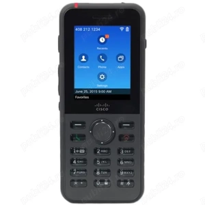 Telefon VoIP Cisco Unified Wireless IP Phone 8821, World Mode, Bluetooth, Color