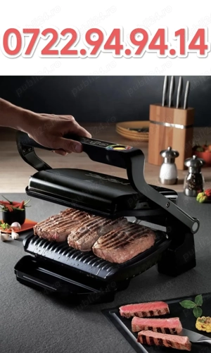 Gratar electric TEFAL OptiGrill+ Snacking&Baking GC714834, 2000W, 6 programe automate, negru - imagine 3