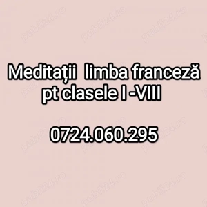Meditatii Limba Franceza