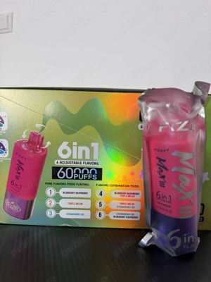 Vape 60,000 6 in 1 Reincarcabil