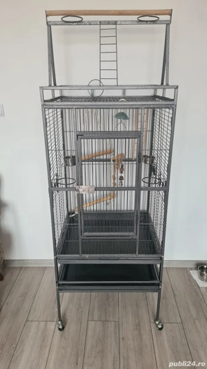 vînd o volieră papagali - imagine 2