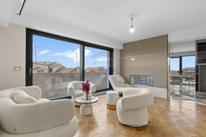 Penthouse unic pe două niveluri - saună și bucătărie exterioară