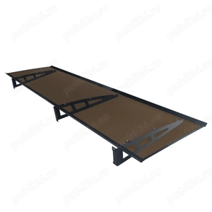 MAPROFI Copertină VIVIEN PRO Alu+Plexiglas de ușă 200x100cm