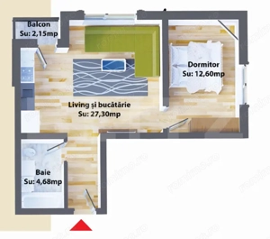 Apartamente de 2 camere, 44.58 mp, modern, zona Ipotesti