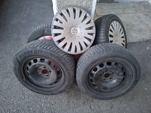 Jante 5x112 cu anvelope iarna 205/55 R16