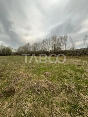 Teren intravilan de vanzare 550m front 21 m utilitati la 120m Cisnadie