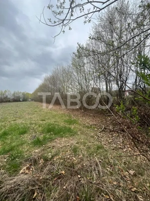 Teren intravilan de vanzare 550m front 21 m utilitati la 120m Cisnadie