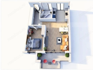 Apartament cu 2 camere, etaj intermediar, terasa, Braytim - imagine 8