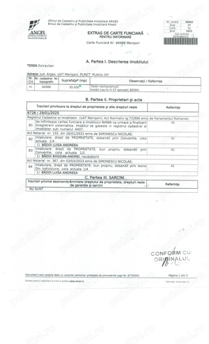  Teren extravilan - pasune 3.5 HA la 0.8 Euro   mp pretabil plantatii - imagine 4