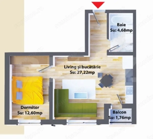 Apartamente de 2 camere, 44,50 mp, modern, zona Ipotesti