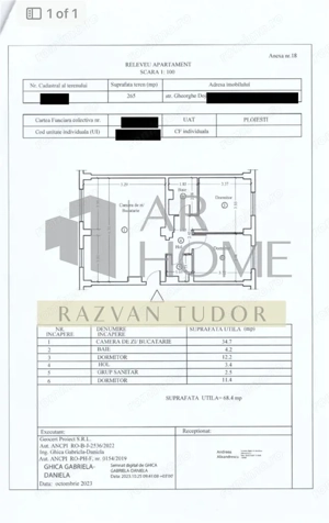Apartament 3 camere , Gh.Doja , Ploiesti , mobilat complet